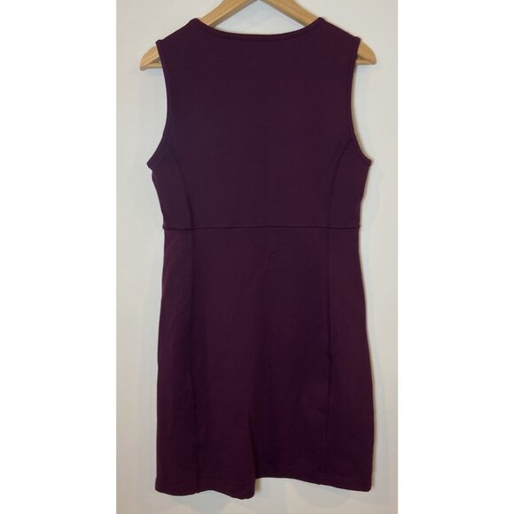 Duluth Trading NoGA Stretch Sleeveless Dress Purple Wine Size Medium M - Picture 4 of 4